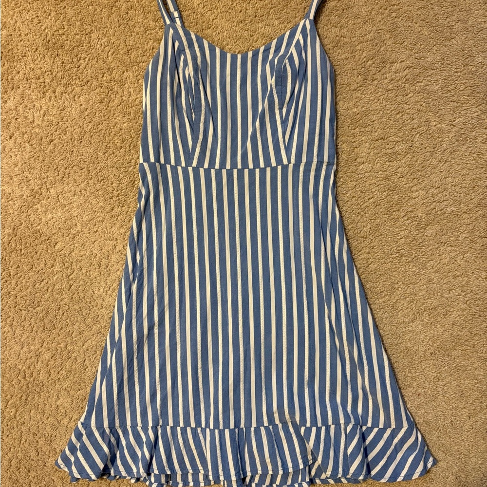 Old Navy Blue and White Striped Dress